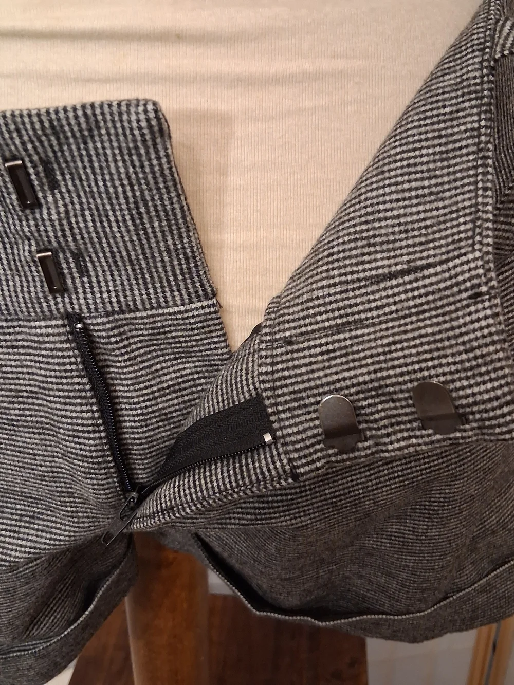 Alice + Olivia Black and White Pinstriped Bermuda Shorts